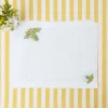 Mimosa White Linen Placemats (Set Of 4)|Mrs. Alice New