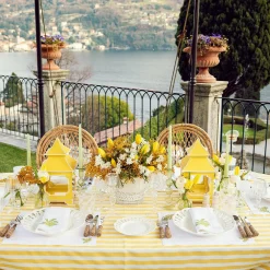 Mimosa White Linen Placemats & Napkins (Set Of 4)|Mrs. Alice