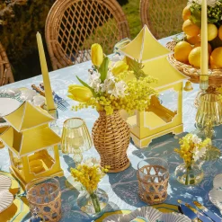 Mini Yellow Pagoda Lantern (Pair)|Mrs. Alice Online