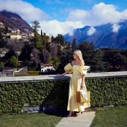 Rattan Tote Bag (White Bow)|Mrs. Alice Outlet