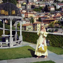 Rattan Tote Bag (White Bow)|Mrs. Alice Online