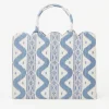 Tote Bag (Blue Ikat)|Mrs. Alice Clearance