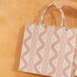 Tote Bag (Pink Ikat)|Mrs. Alice Outlet