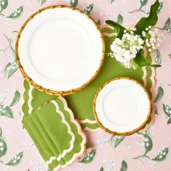 Nancy Bamboo Dinner & Starter Plates (Set Of 8)|Mrs. Alice Discount