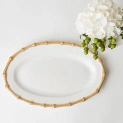 Nancy Bamboo Oval Platter|Mrs. Alice