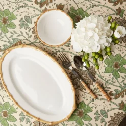 Nancy Bamboo Oval Platter|Mrs. Alice