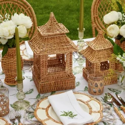 Natural Rattan Pagoda Decoration Set|Mrs. Alice Clearance