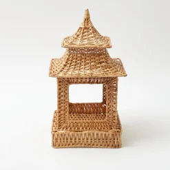 Natural Rattan Pagoda Lantern|Mrs. Alice Discount