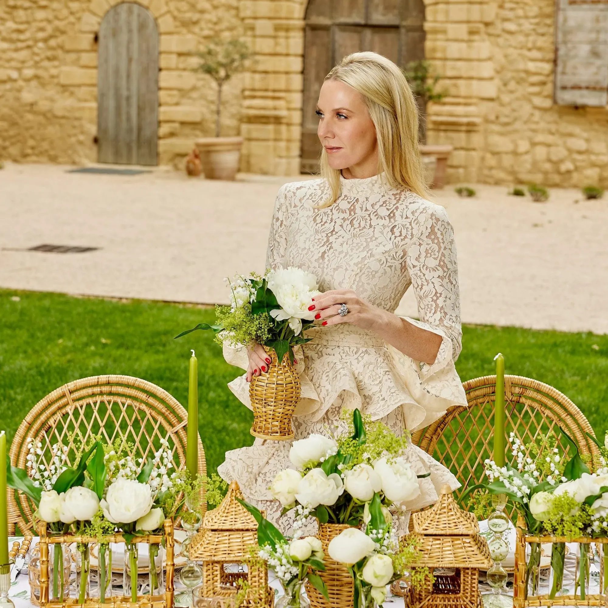 Natural Rattan Vase (Set Of 3)|Mrs. Alice