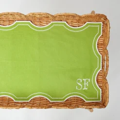 Octavia Green Tray Liner|Mrs. Alice