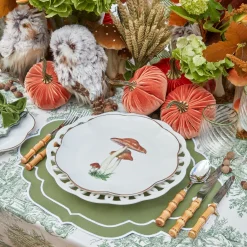 Olive Rim Swirl Glassware Set|Mrs. Alice Best