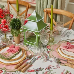 Olive Rim Swirl Glassware Set|Mrs. Alice Online