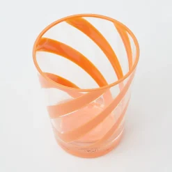 Orange Swirl Outdoor Glasses (Set Of 6)|Mrs. Alice Discount
