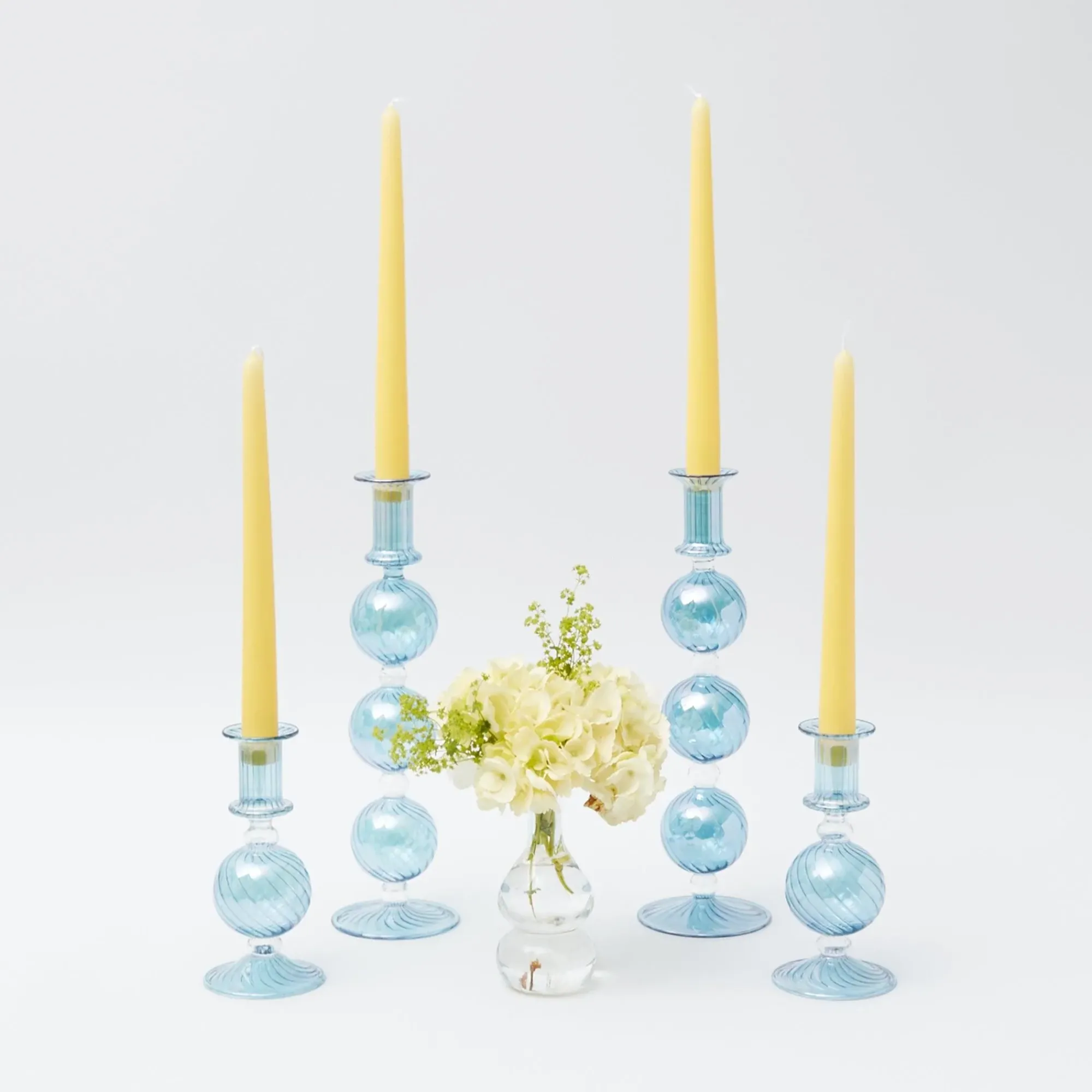 Pastel Yellow Candles (Set Of 8)|Mrs. Alice Clearance