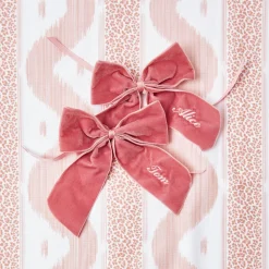 Personalised Dusty Pink Napkin Bow|Mrs. Alice Clearance