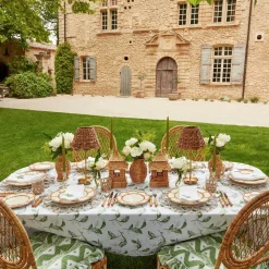 Petal Bamboo Ceramic Dinner Plate (Set Of 4)|Mrs. Alice Online