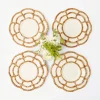 Petal Bamboo Ceramic Dinner & Starter Plates (Set Of 8)|Mrs. Alice Discount