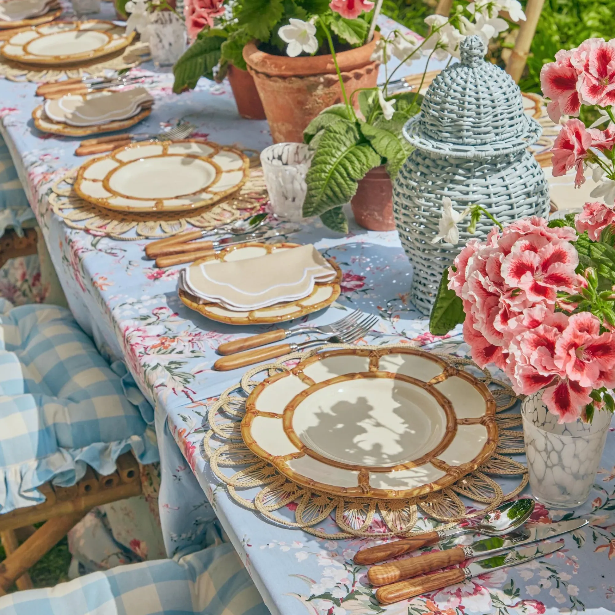 Petal Bamboo Ceramic Dinner Plate|Mrs. Alice Best