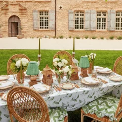 Petal Bamboo Ceramic Dinner Plate (Set Of 4)|Mrs. Alice