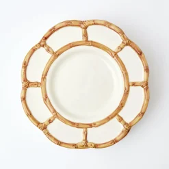 Petal Bamboo Ceramic Dinner Plate (Set Of 4)|Mrs. Alice