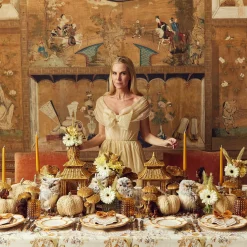 Petal Bamboo Ceramic Dinner & Starter Plates (Set Of 8)|Mrs. Alice Sale