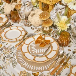 Petal Bamboo Ceramic Starter Plate|Mrs. Alice Best