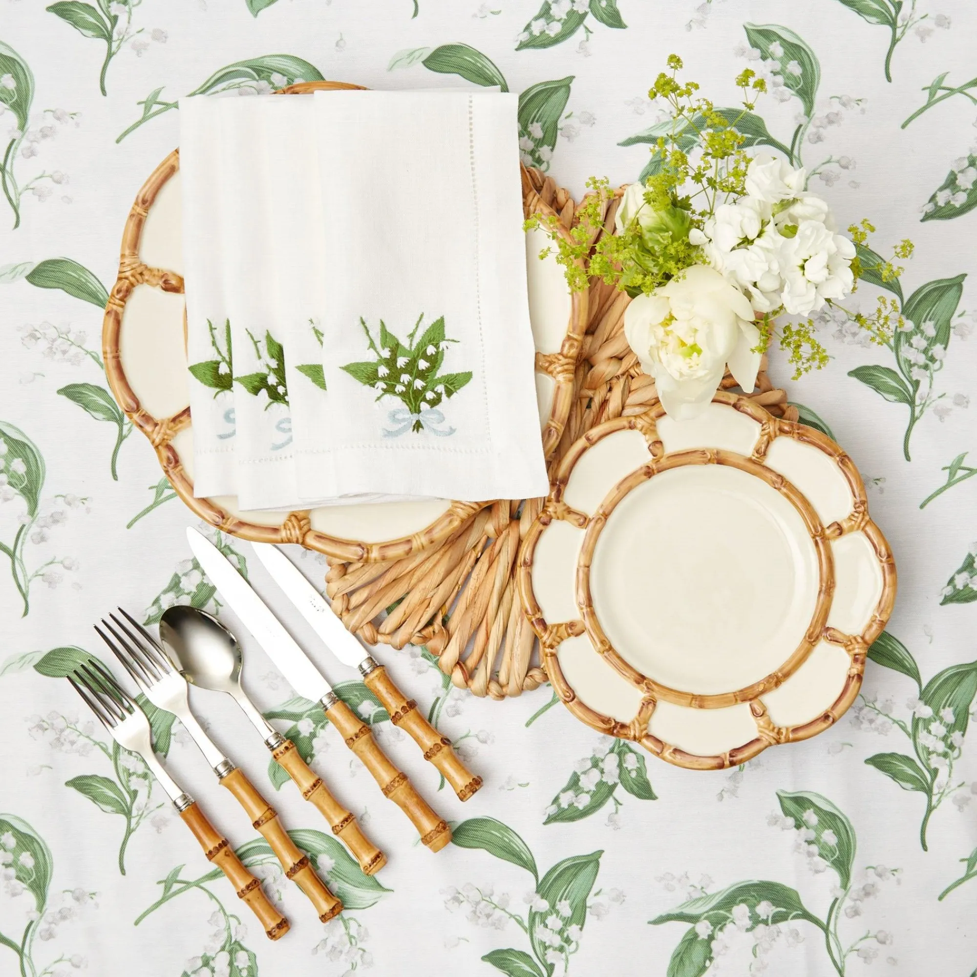 Petal Bamboo Ceramic Starter Plate|Mrs. Alice Best
