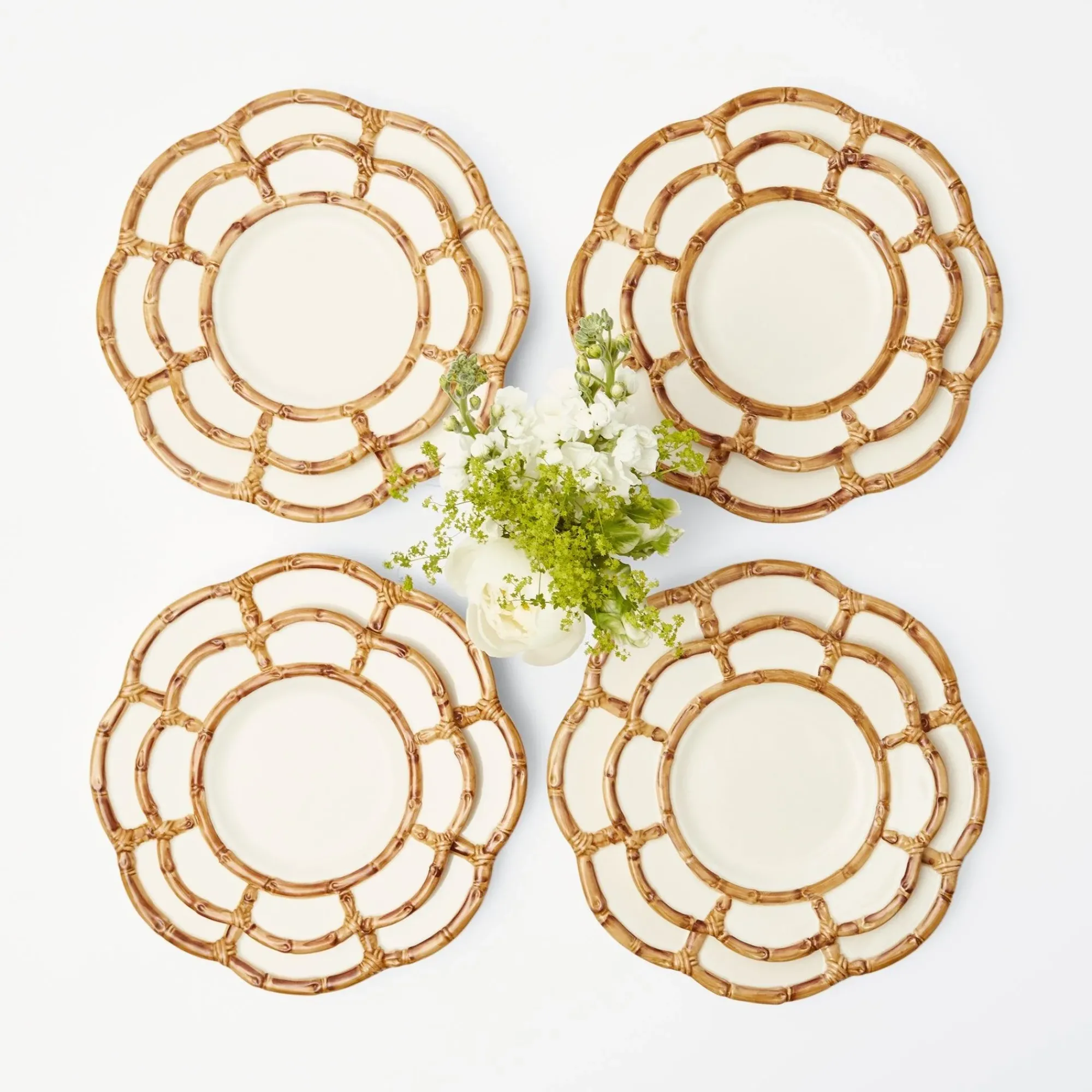Petal Bamboo Ceramic Starter Plate|Mrs. Alice Hot