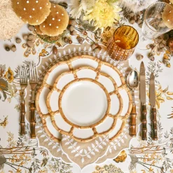 Petal Bamboo Ceramic Starter Plate|Mrs. Alice Hot