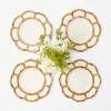 Petal Bamboo Starter Plate (Set Of 4)|Mrs. Alice New