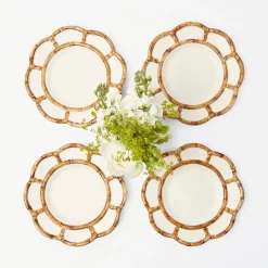 Petal Bamboo Starter Plate (Set Of 4)|Mrs. Alice New