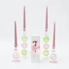 Pink & Green Camille Candle Set (Pink Candles)|Mrs. Alice Online