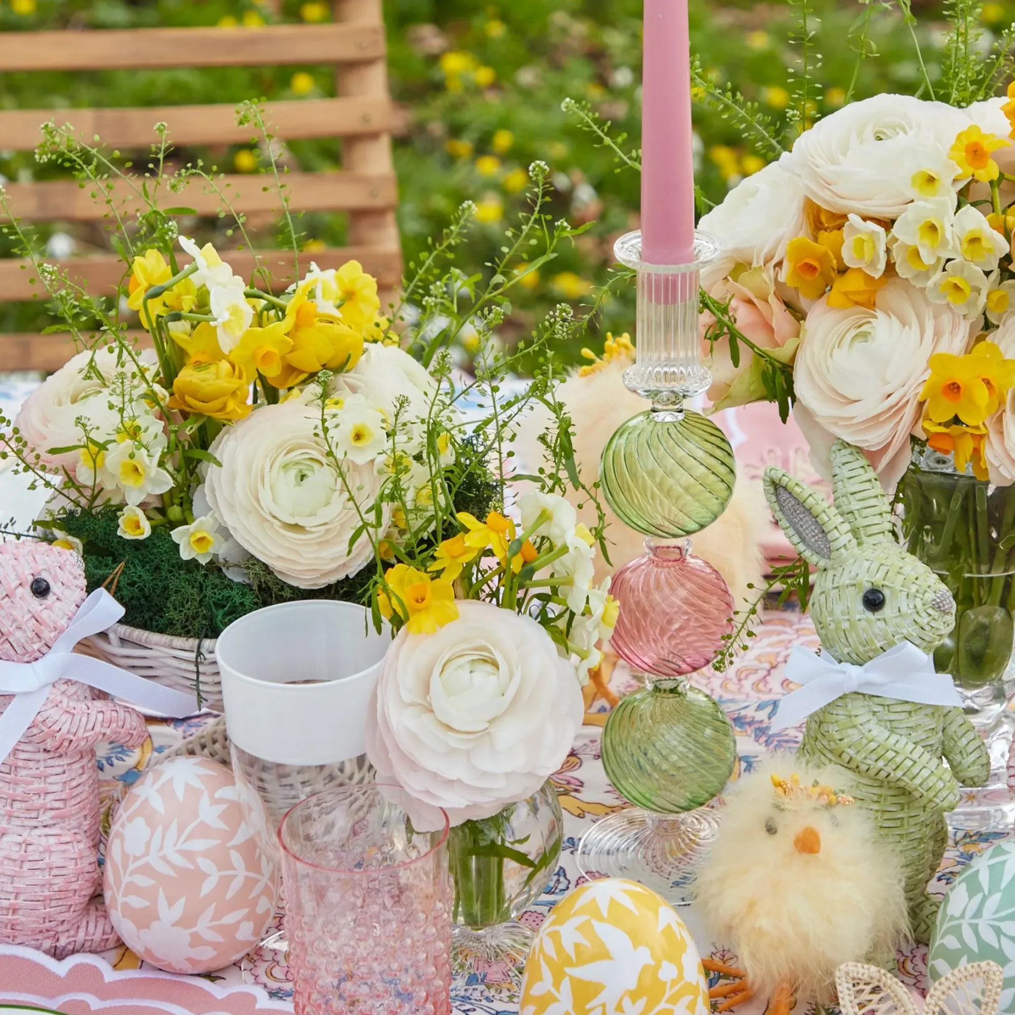 Pink & Green Camille Candle Set (Pink Candles)|Mrs. Alice Online