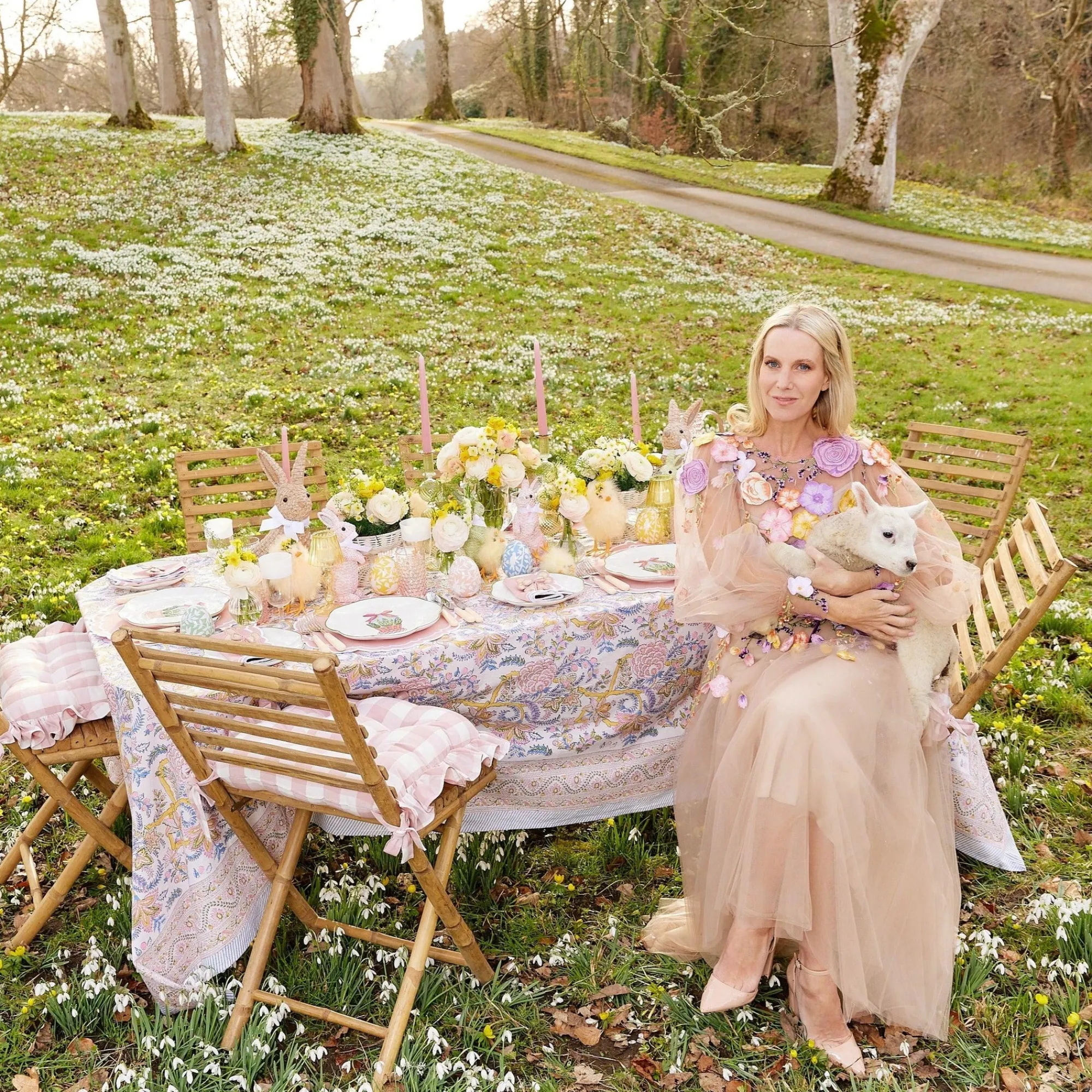 Pink & Green Camille Candle Set (Pink Candles)|Mrs. Alice Online