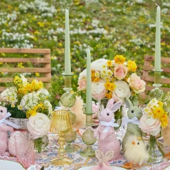 Pink & Green Camille Candle Set (Green Candles)|Mrs. Alice Online