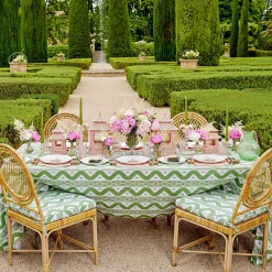 Pink & Green Pagoda Dinner Plate|Mrs. Alice Outlet