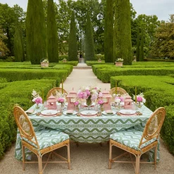 Pink & Green Pagoda Dinner Plate (Set Of 4)|Mrs. Alice Hot