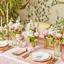 Pink & Green Pagoda Starter Plate (Set Of 4)|Mrs. Alice New