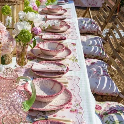 Pink Capri Lettuce Dinner Plate (Set Of 4)|Mrs. Alice Hot