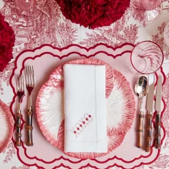 Pink Capri Lettuce Dinner Plate (Set Of 4)|Mrs. Alice Hot