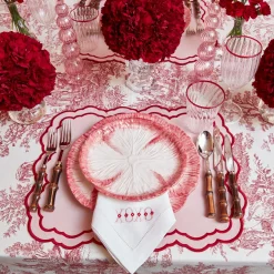 Pink Capri Lettuce Starter Plate (Set Of 4)|Mrs. Alice New