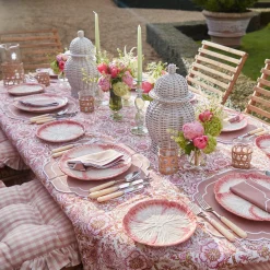 Pink Capri Lettuce Starter Plate (Set Of 4)|Mrs. Alice New