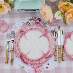 Pink Capri Lettuce Starter Plate (Set Of 4)|Mrs. Alice New