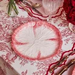 Pink Capri Lettuce Starter Plate (Set Of 4)|Mrs. Alice