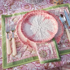 Pink Capri Lettuce Starter Plate (Set Of 4)|Mrs. Alice