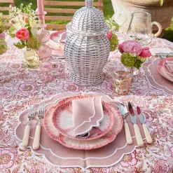 Pink Capri Lettuce Starter Plate (Set Of 4)|Mrs. Alice