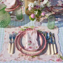 Pink Capri Lettuce Starter Plate (Set Of 4)|Mrs. Alice