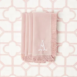 Pink Fringe Napkins (Set Of 4)|Mrs. Alice Online