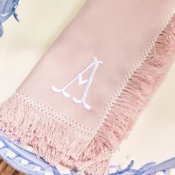 Pink Fringe Napkins (Set Of 4)|Mrs. Alice Online