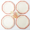 Pink Geometric Bamboo Dinner Plate (Set Of 4)|Mrs. Alice Online
